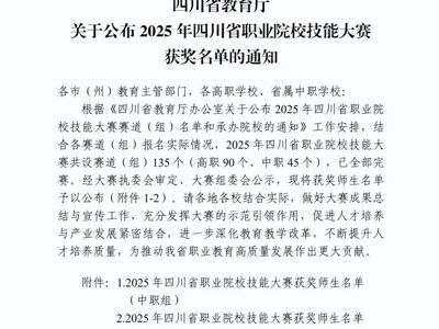 名单公布！古蔺职高在省技能大赛中斩获1金4银1铜！